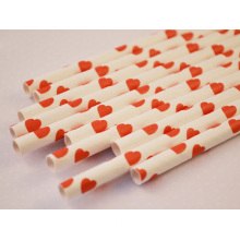 Eco-friendly custom printed paper straws for party